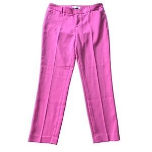 GAP Size 2 Business Woman Pants Trousers Barbie Pink Slim Crop Ankle Career Wear